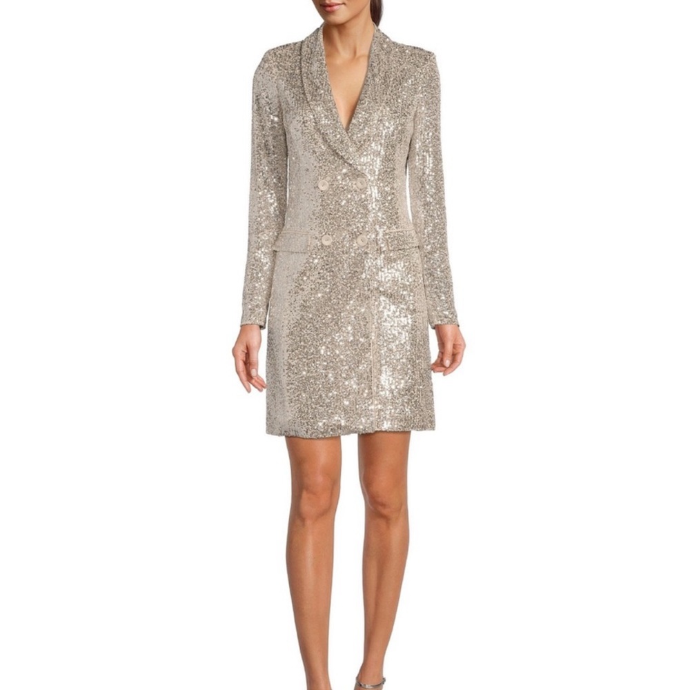 Eliza J sequin blazer dress
